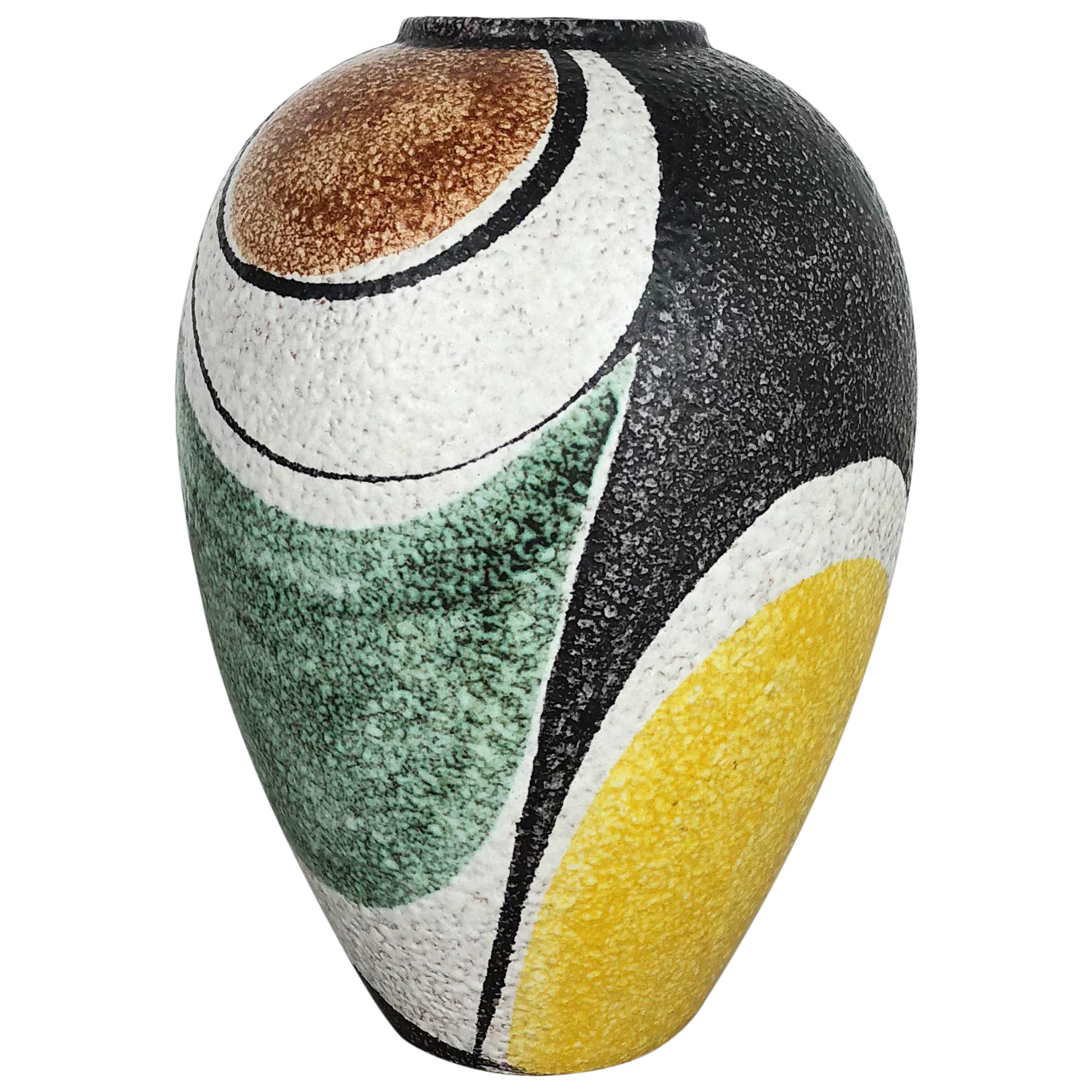 Keramikvase "Milano" Entworfen von Rudolf Schardt für Ruscha:: Deutschland:: 1950er Jahre