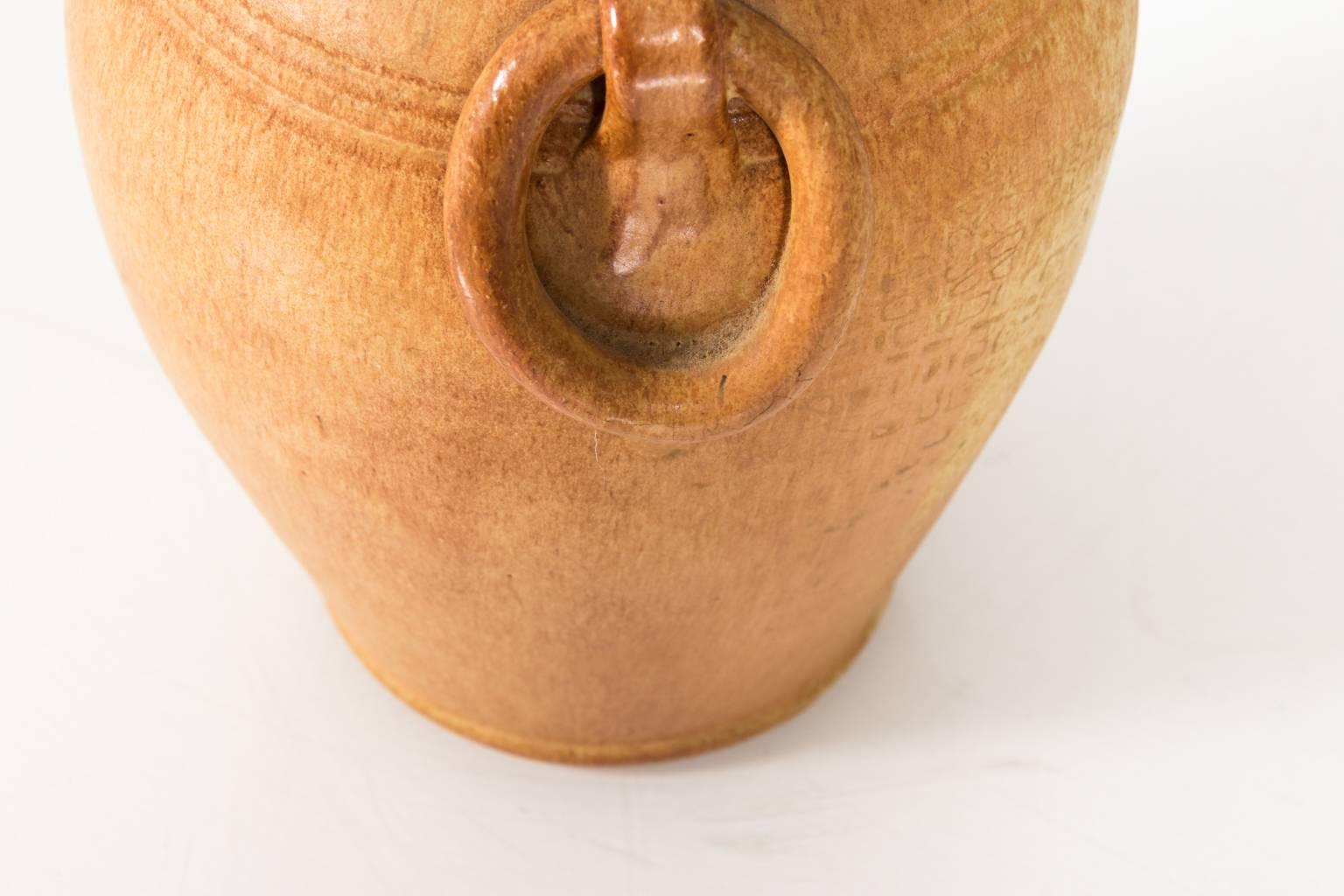 Pottery Vase with Handles by Seagrove 3