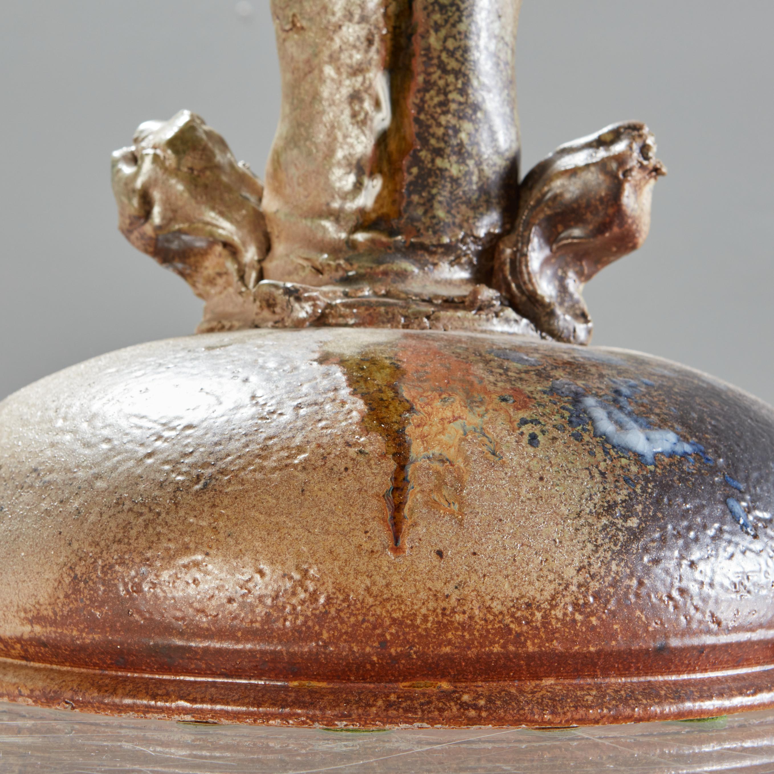 Vase ou sculpture du célèbre potier américain Don Reitz en vente 2