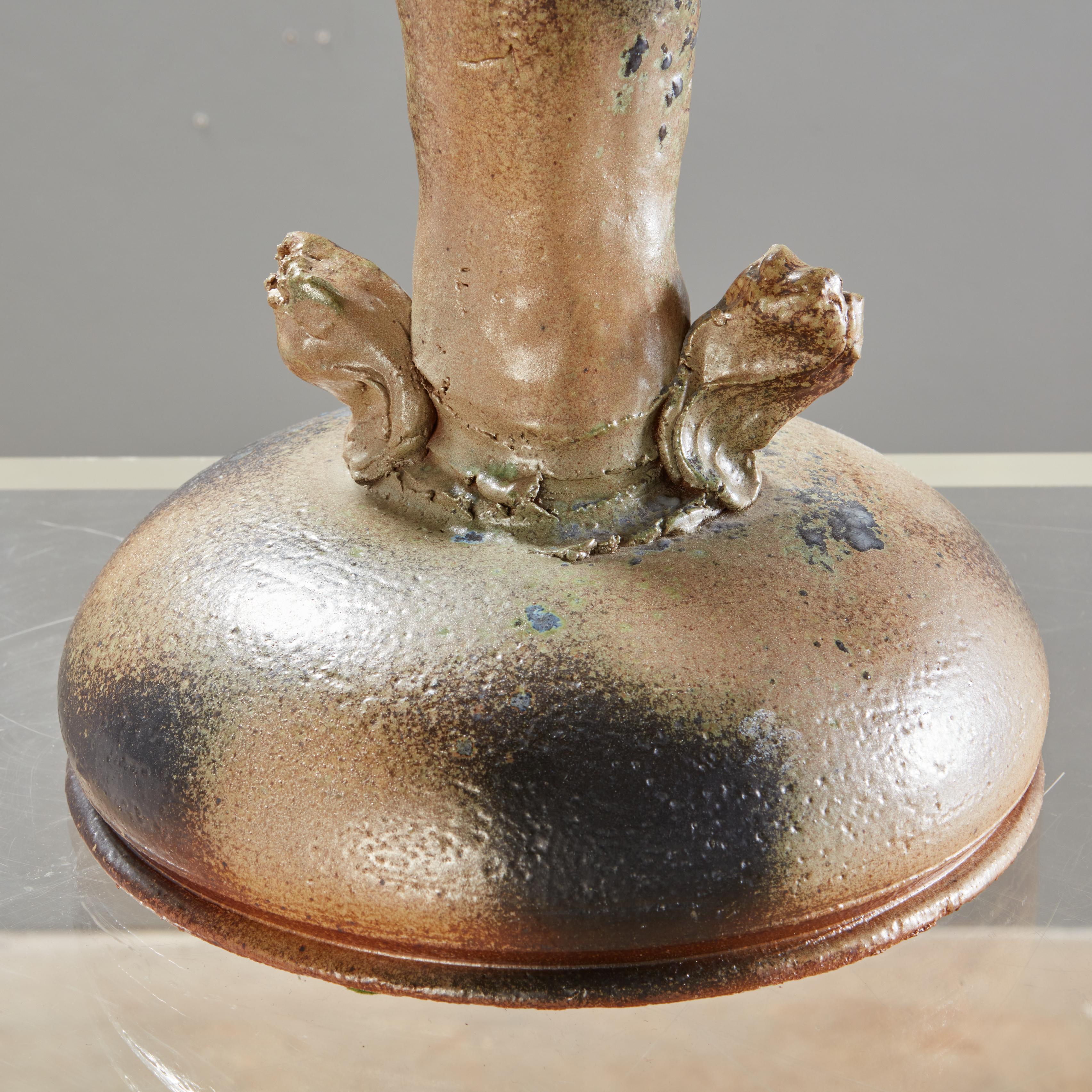 Américain Vase ou sculpture du célèbre potier américain Don Reitz en vente