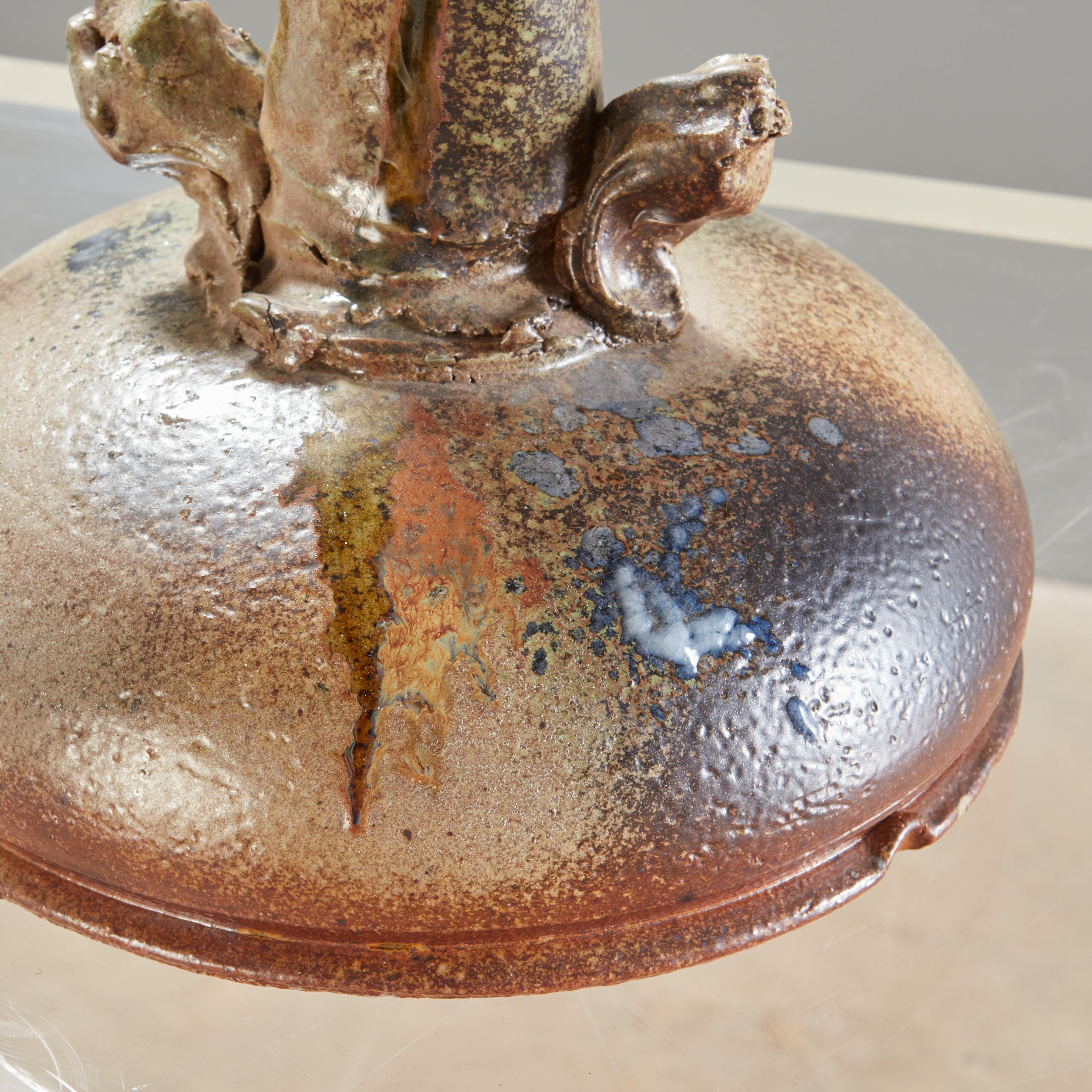 Vase ou sculpture du célèbre potier américain Don Reitz en vente 1