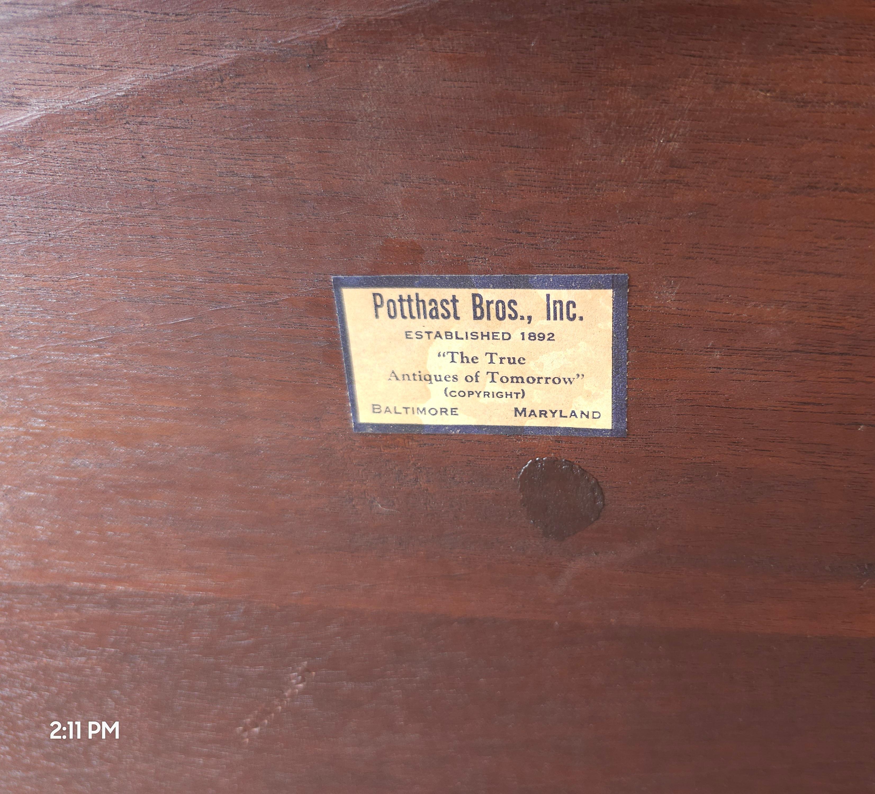 Gebrüder Potthast. Federal Satinwood & Ebenholz Intarsien Mahagoni Cocktail, Couchtisch im Angebot 4