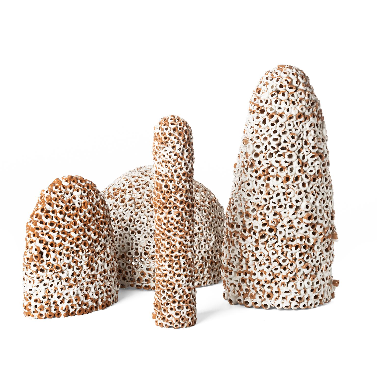 Post-Modern Pouf 4, Table Lamps in Ceramic 
