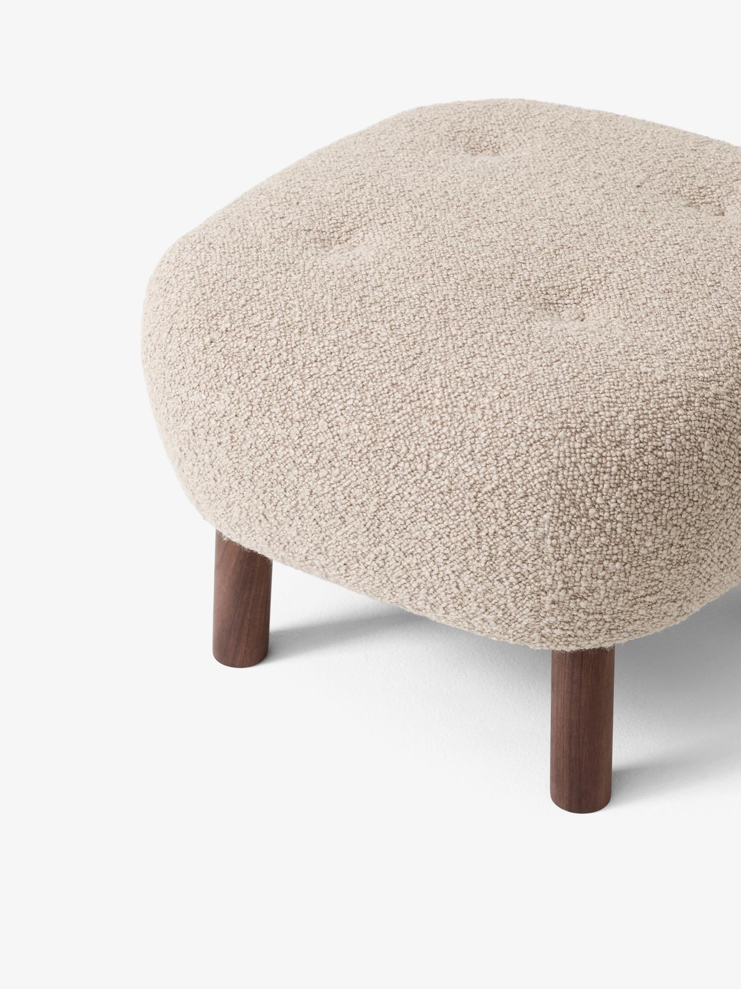 Lithuanian Pouf ATD 1 in Oiled Walnut and Karakorum 003 by &Tradition For Sale