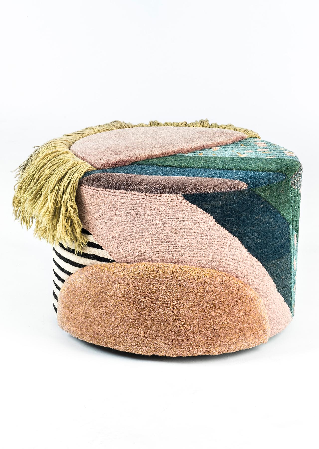 Pouf Charaktere Colette by Lyk Carpet In New Condition For Sale In Geneve, CH