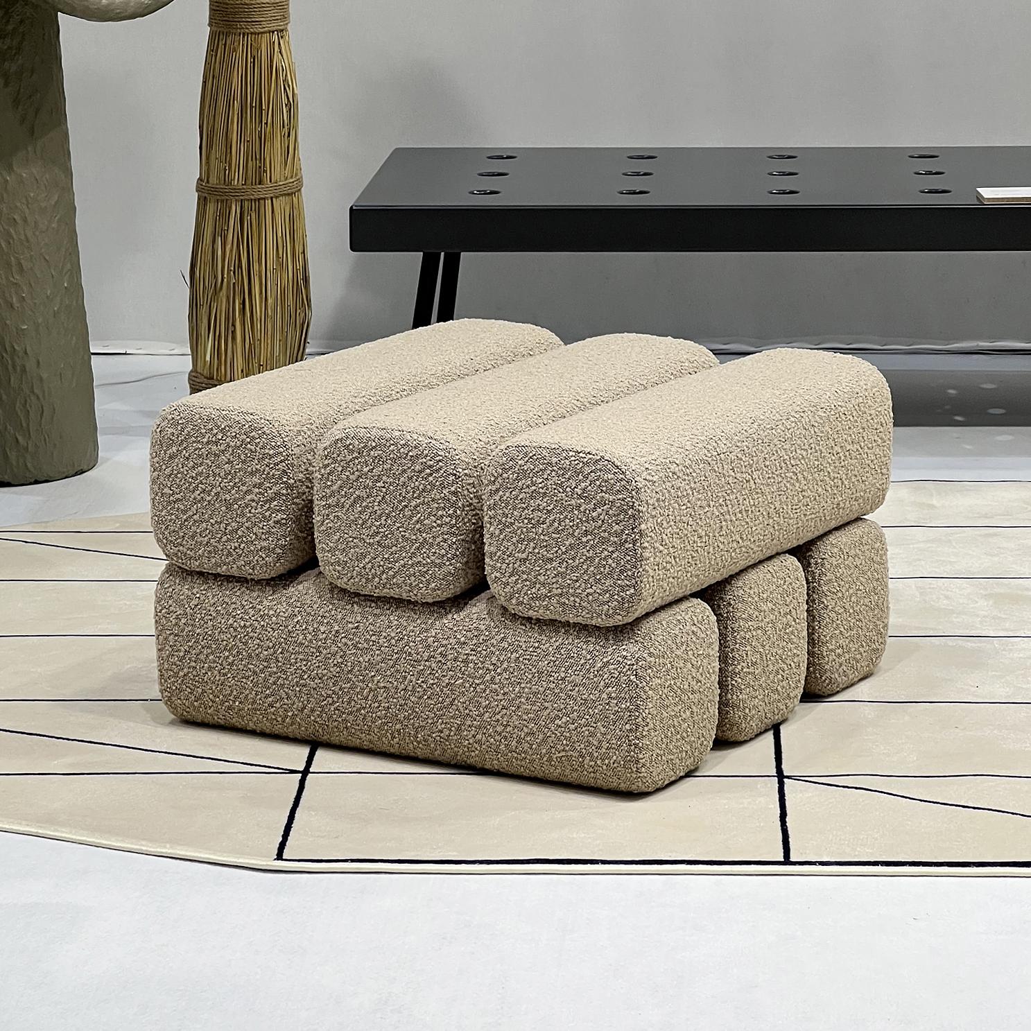 Tissu Pouf Drova 6 par WOO en vente