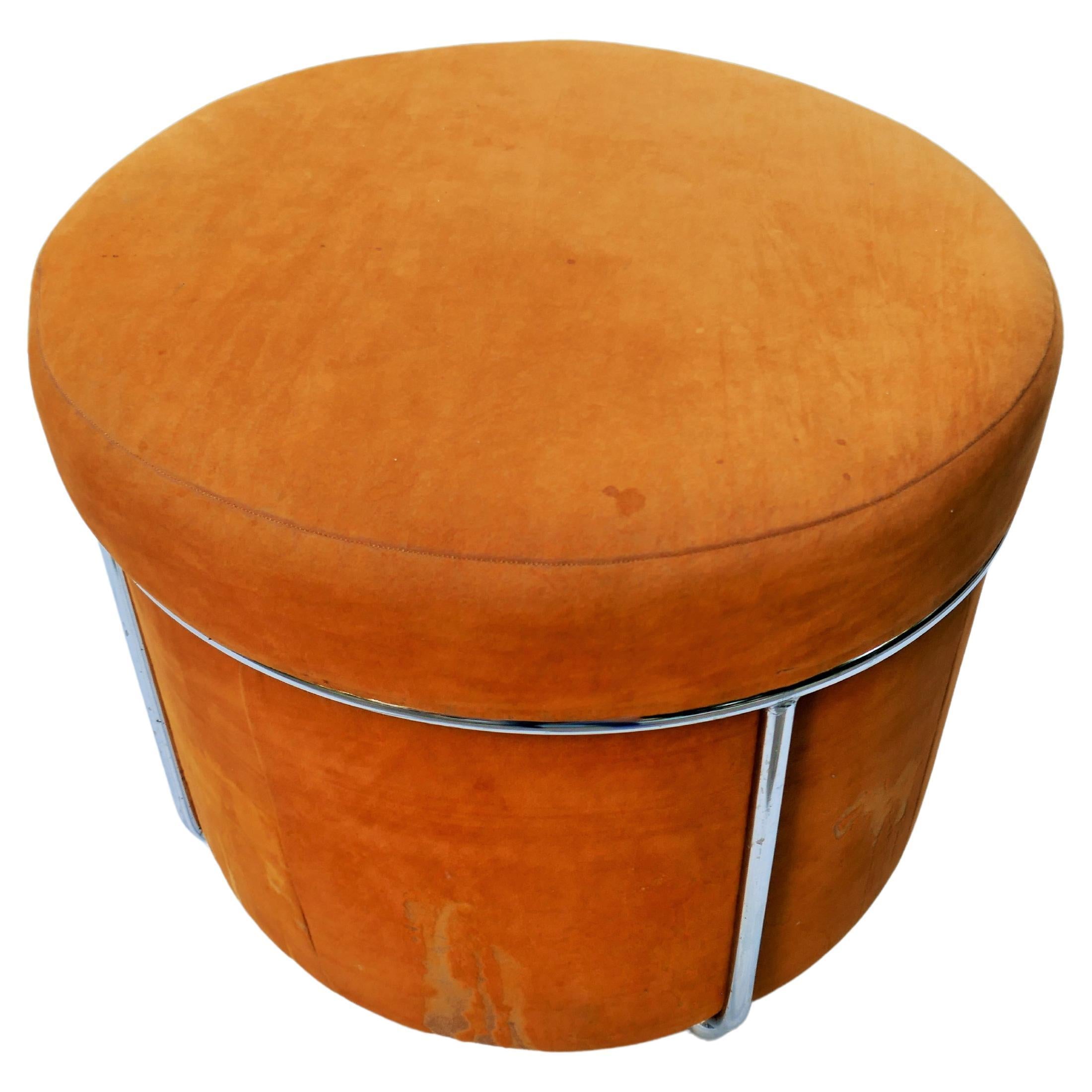 Mid-Century Modern Pouf  For Sale