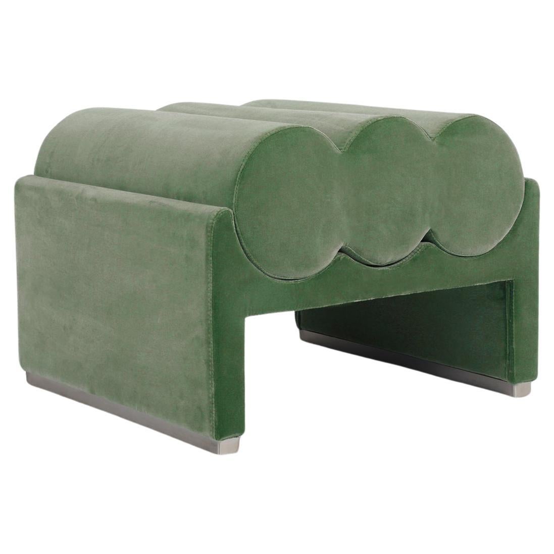 Green Kyl pouf by Dalmoto For Sale