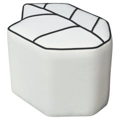 Pouf Leaf Seat by design by nico, upholstered in Kvadrat Wool fabric