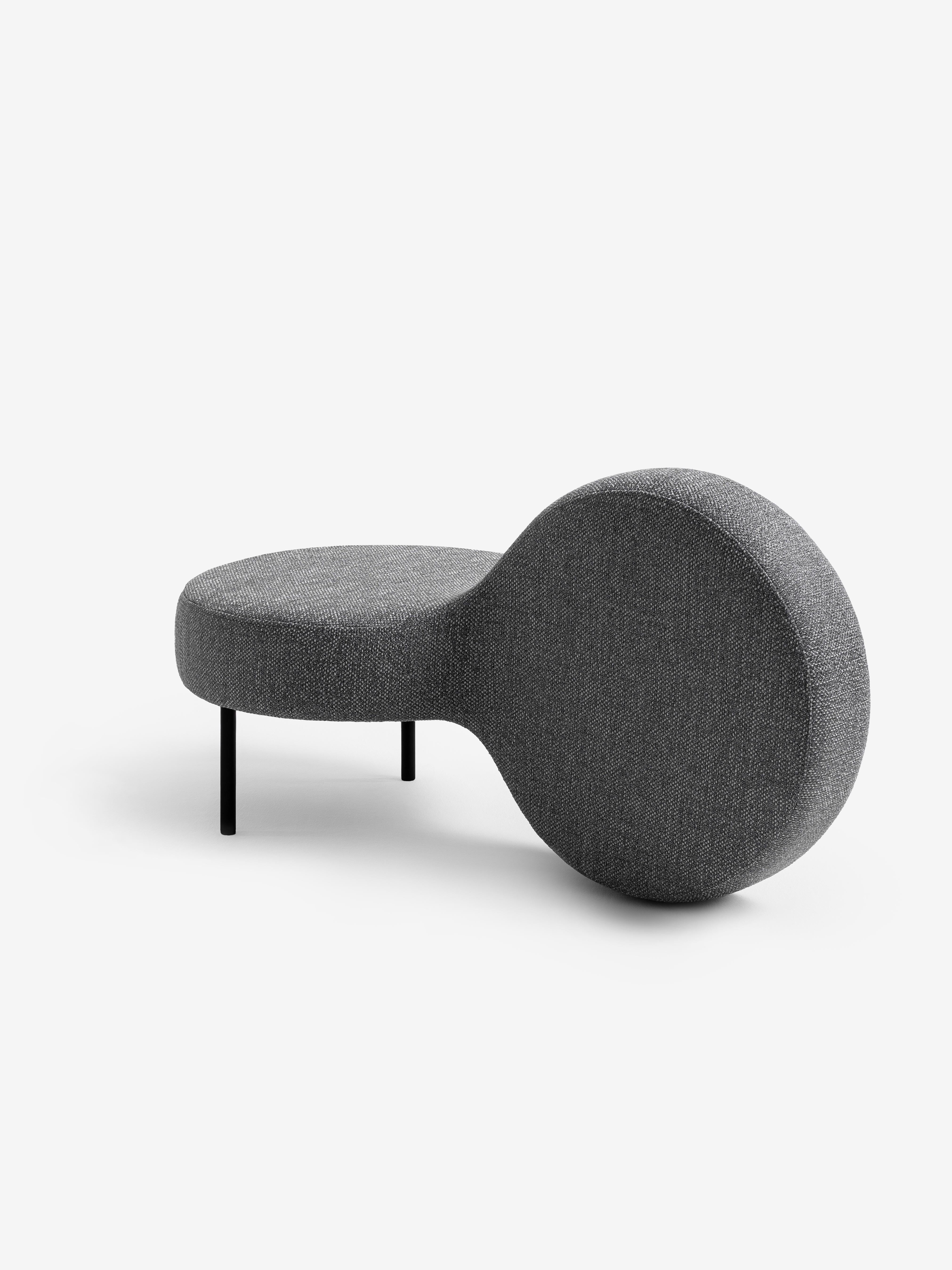 Modern Pouf Loop upholstered by WOO For Sale