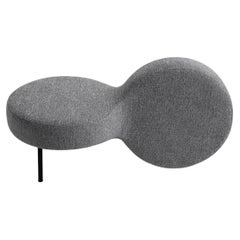 Contemporary Sculptural Pouf Loop by WOO – Upholstered Ottoman for Minimalist