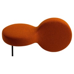 Pouf Loop Wool fabric by WOO - Minimalist Designer Footstool