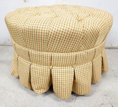 Pouf Ottoman Footstool Tufted " Coco " by Ethan Allen