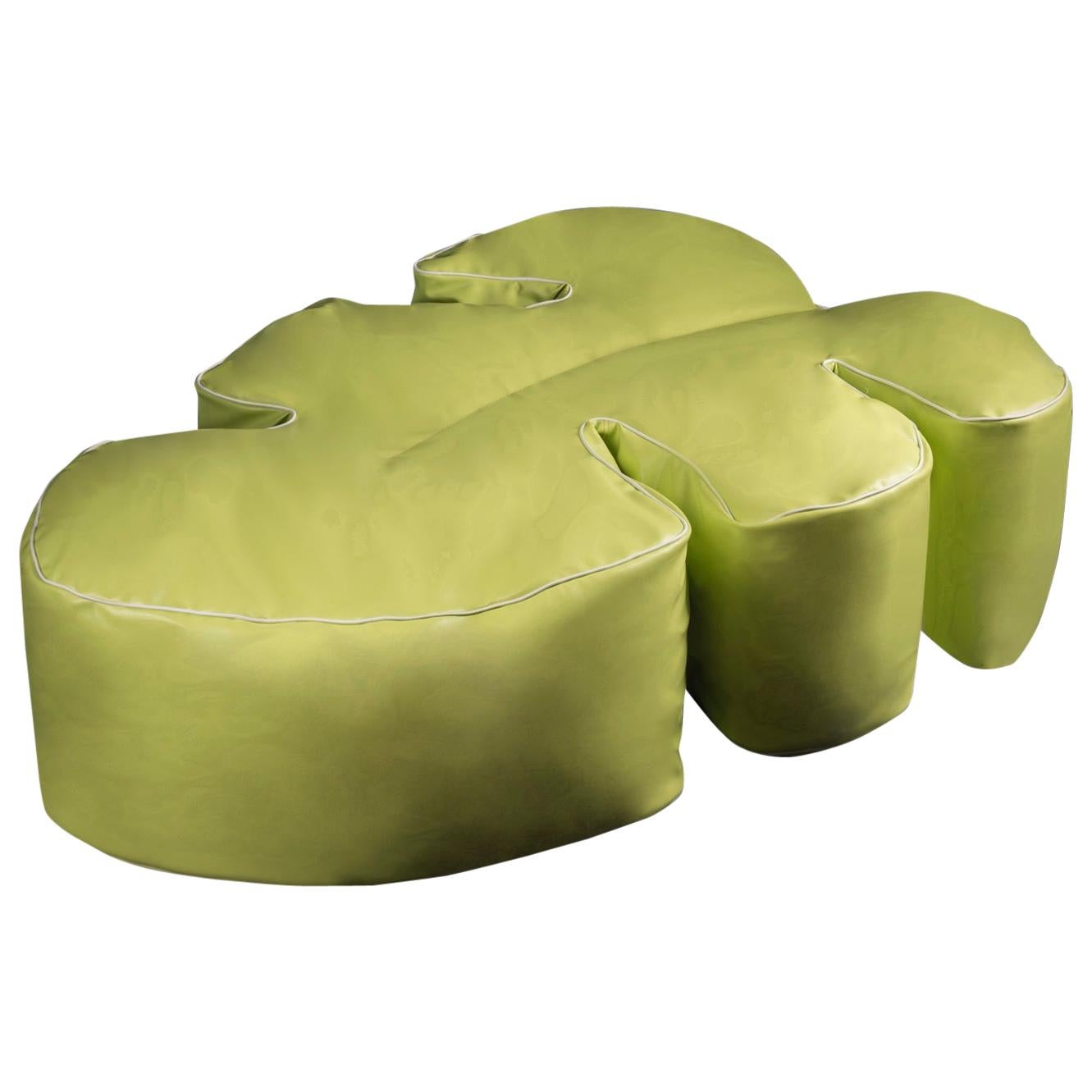 Pouf Philo Soft, for Outdoor, Waterproof Eco-Leather, Italy