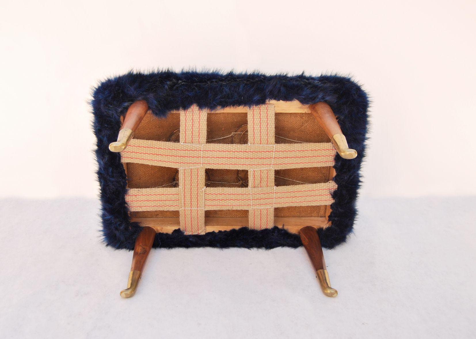 Footstool pouf Year 1940  In Good Condition For Sale In Bastia Umbra, IT