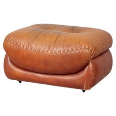 Tabouret en cuir vintage 70s mod. 'Sapporo' design Mobil Girgi