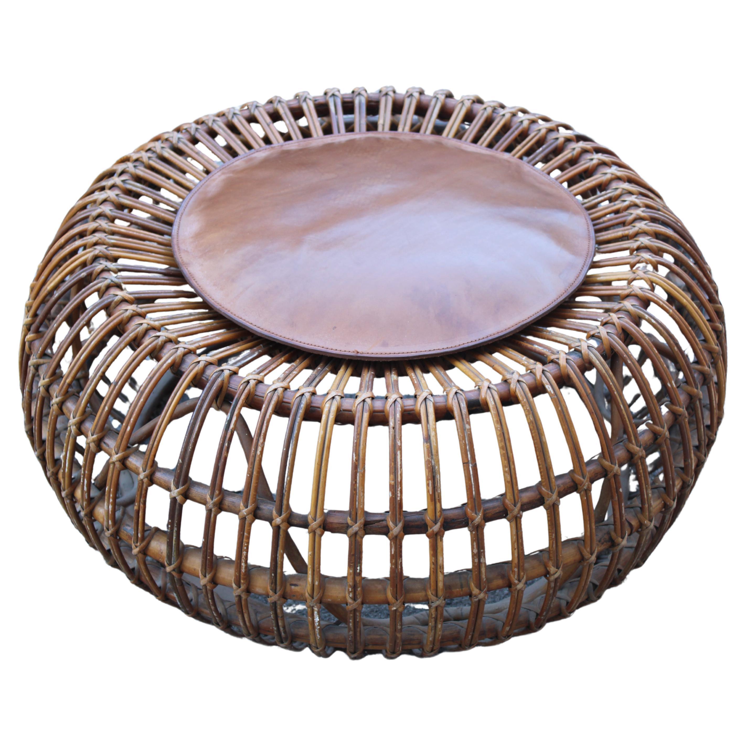 Round Pouf Franco Albini 1950s Italian Mid-century Design