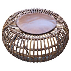 Pouf Rotondo Franco Albini 1950 Italian Mid-century Design
