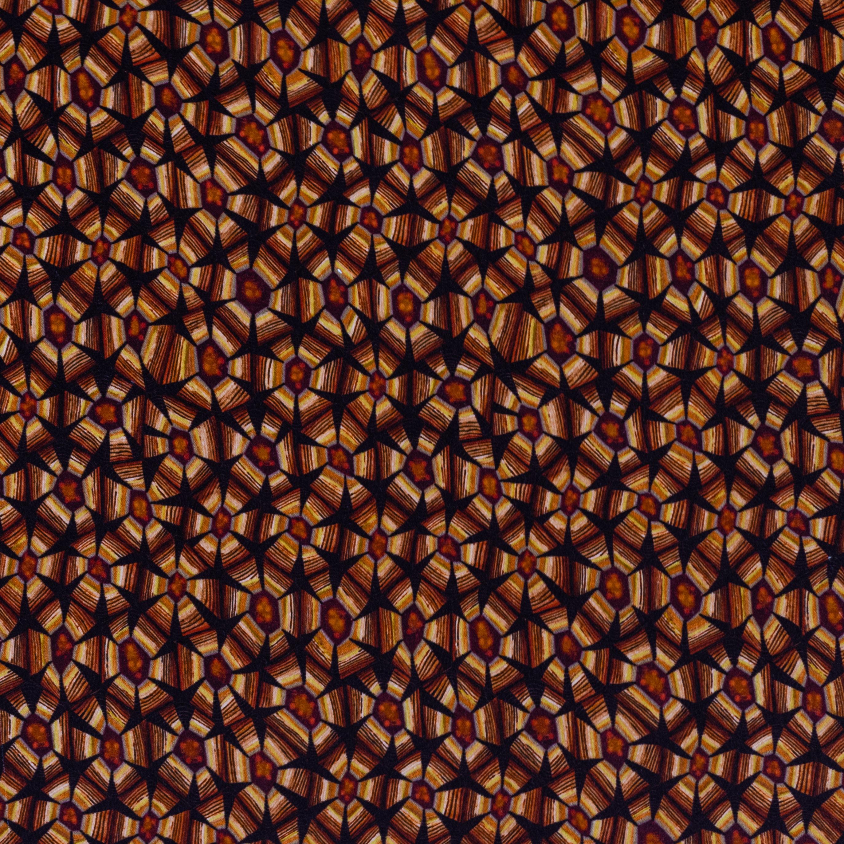 Pouf - Pouf Thanda in velluto tartarugato su base nera - Plum in vendita 1