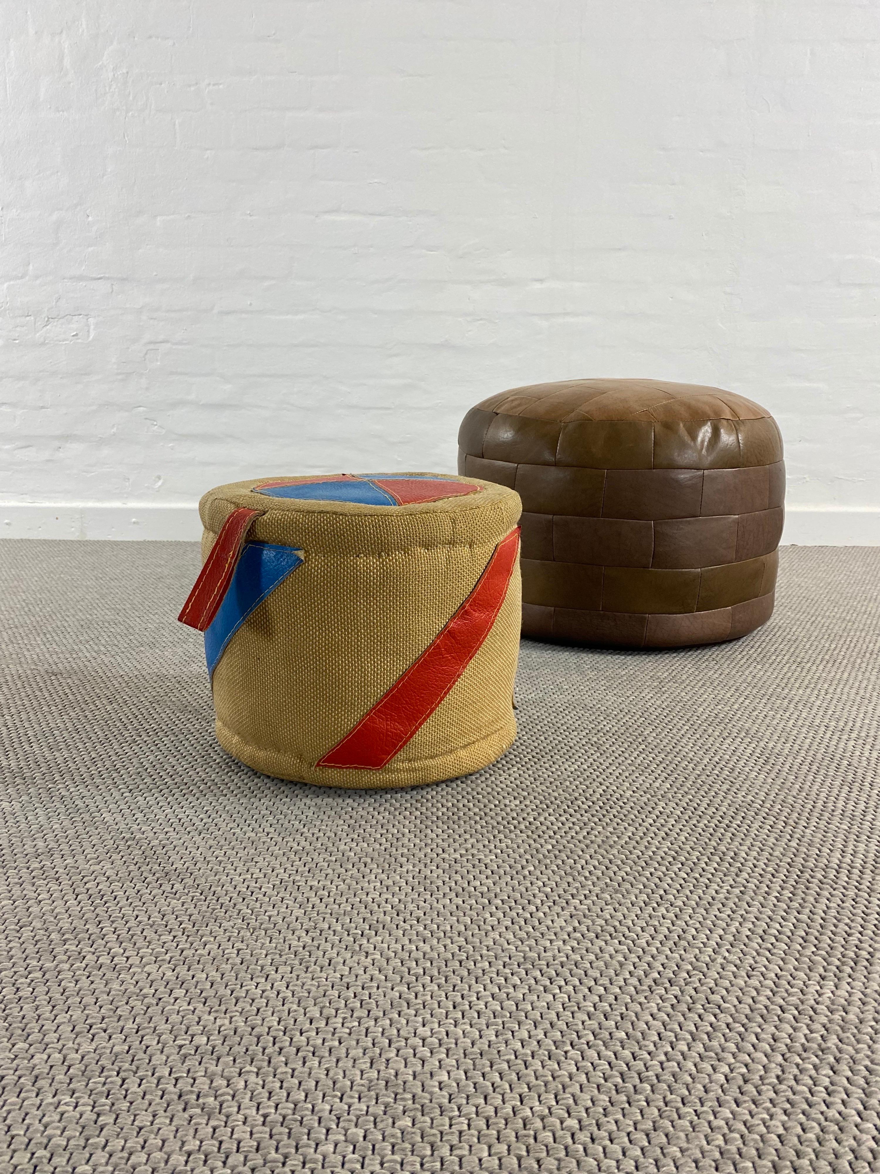 Pouf, Therapeutic Toy in Jute, Material by Renate Müller, Germany, GDR For Sale 3
