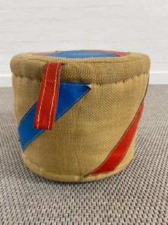 Pouf, jouet thérapeutique en jute, matériau de Renate Mller, Allemagne, GDR