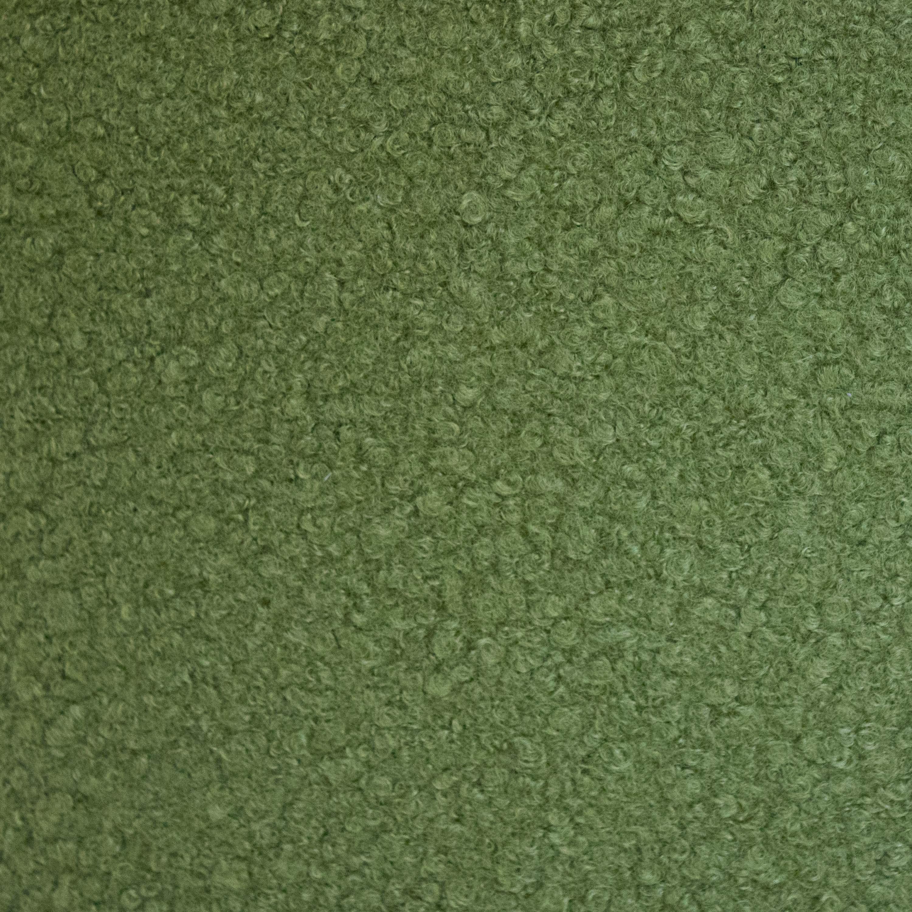 Tabouret Repose-pieds Pouf tapissé en bouclé vert olive Espagne, 2025 Neuf - En vente à Madrid, ES