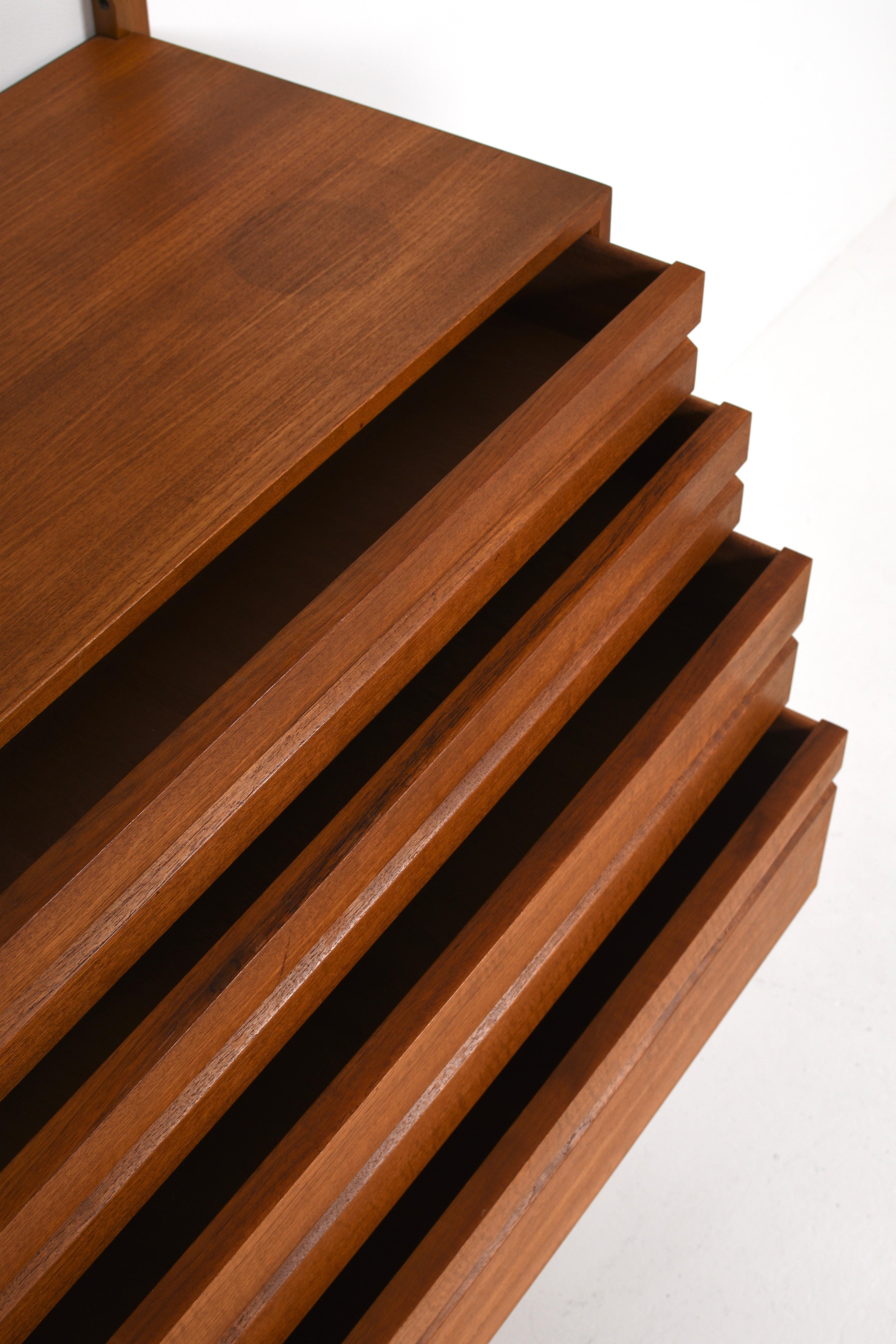 Poul Cadovius, Teak Royal System, Scandinavian Midcentury, Denmark 1960s For Sale 3