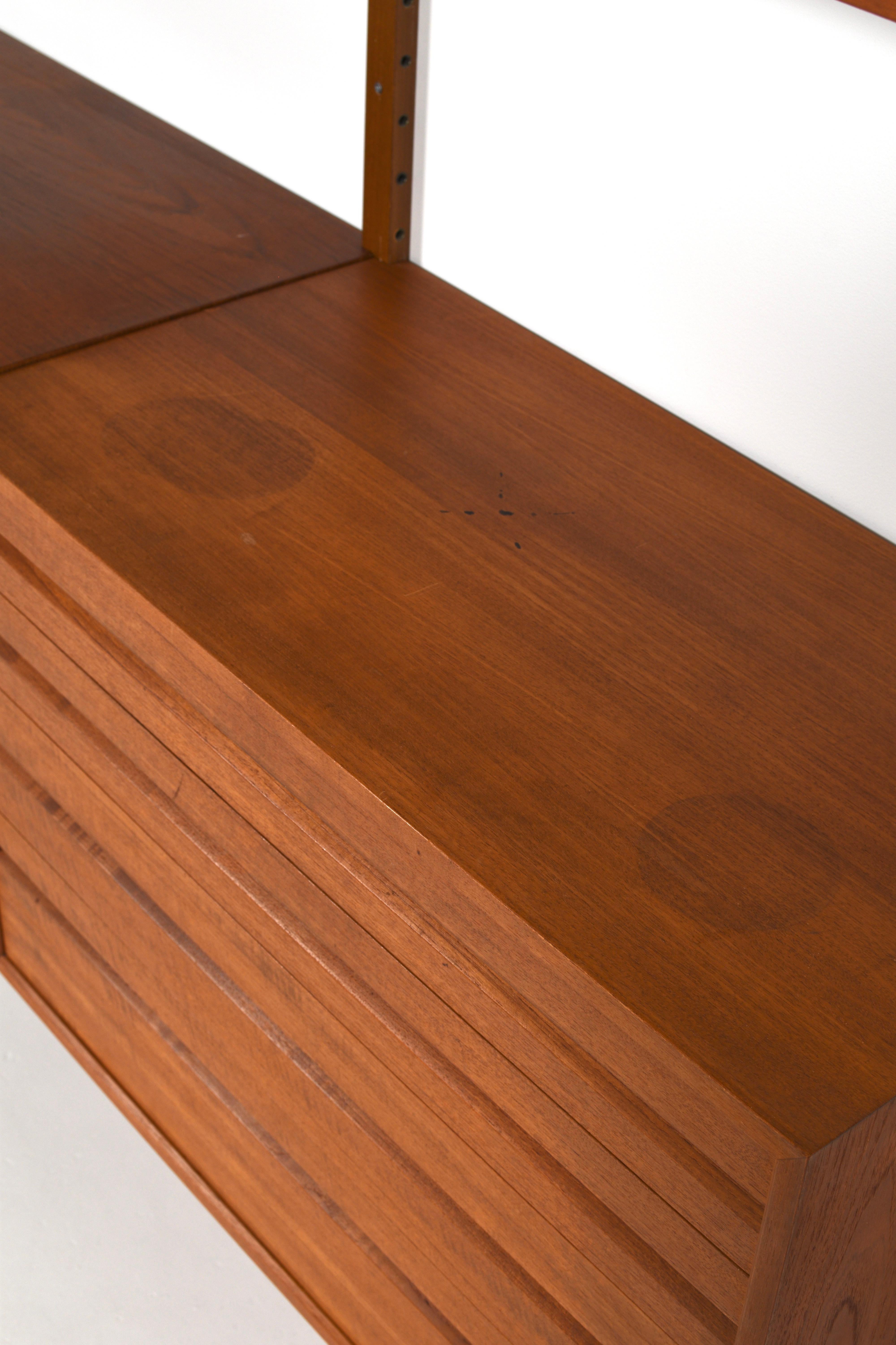 Poul Cadovius, Teak Royal System, Scandinavian Midcentury, Denmark 1960s For Sale 5