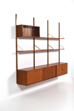 Poul Cadovious, Royal System in teak, metà del secolo scorso scandinavo, Danimarca 1960