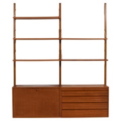 Poul Cadovious, Royal System in teak, metà del secolo scorso scandinavo, Danimarca 1960