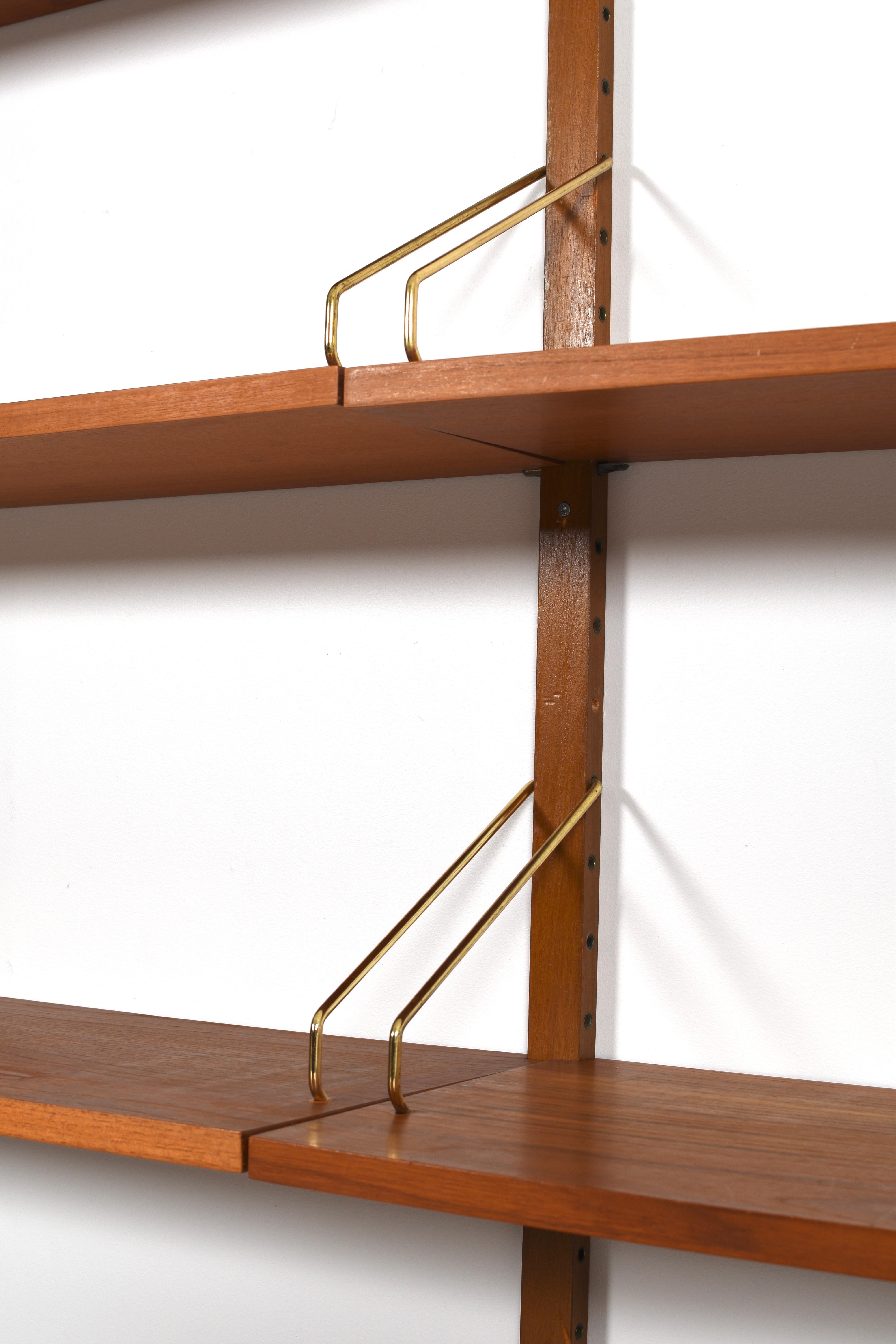 Danish Poul Cadovius, Teak Royal System, Scandinavian Midcentury, Denmark 1960s For Sale