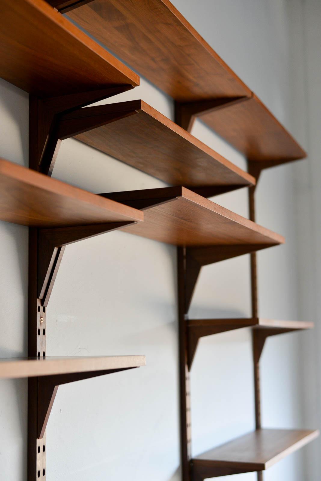 Poul Cadovius 3 Bay Wall Unit in Walnut, ca. 1965 8