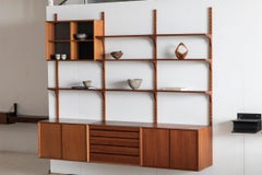 Poul Cadovius 3-Piece CADO wall unit for Cado, Denmark, 1960’s