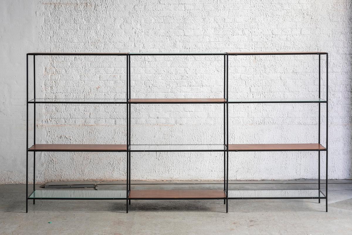 Danish Poul Cadovius 3-Piece Shelving System 'Abstracta', Denmark, 1960s For Sale
