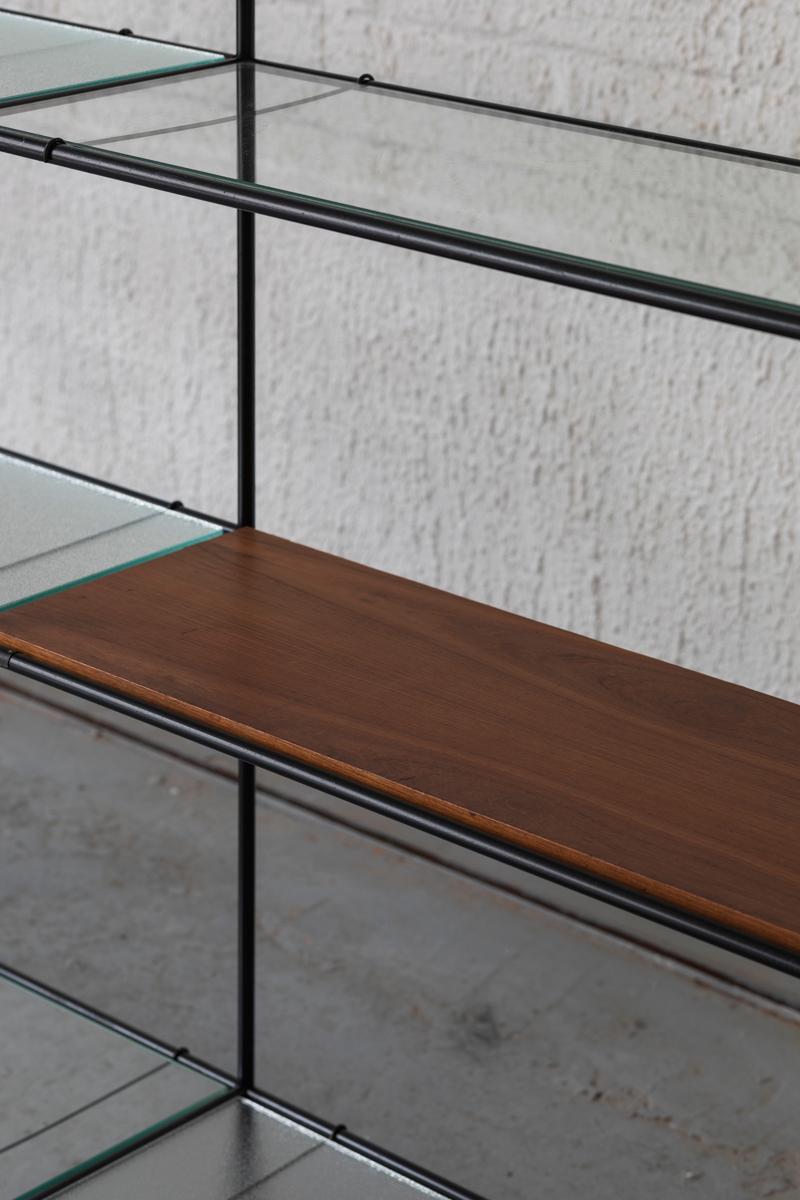 Mid-20th Century Poul Cadovius 'Abstracta' 3-Piece Shelving System, Denmark, 1960’s