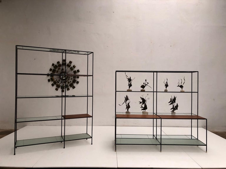 Poul Cadovius 'Abstracta' Metal, Teak, Glass Modular Display Unit ...