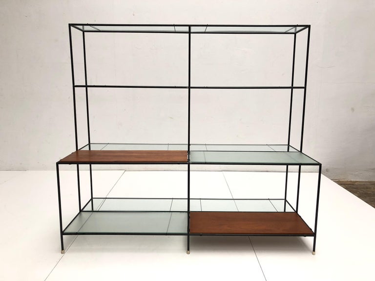 Poul Cadovius 'Abstracta' Metal, Teak, Glass Modular Display Unit ...