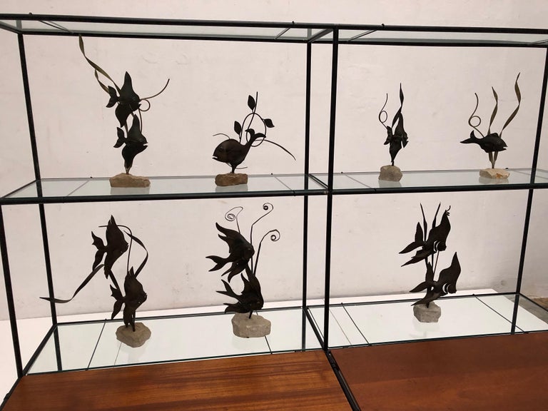 Poul Cadovius 'Abstracta' Metal, Teak, Glass Modular Display Unit ...