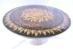 Poul Cadovius e Bjorn Wiinblad per il tavolo da pranzo con piedistallo di metà secolo di Cado.