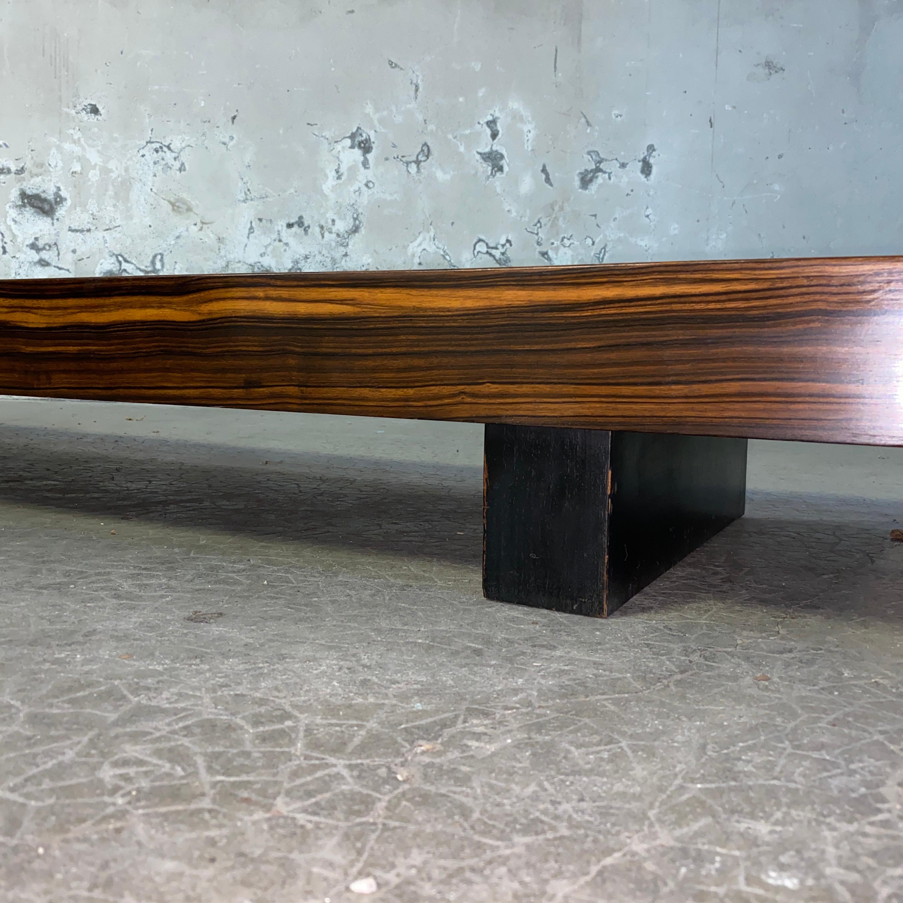 Poul Cadovius Bench Coffee Table in Rosewood For Sale 1