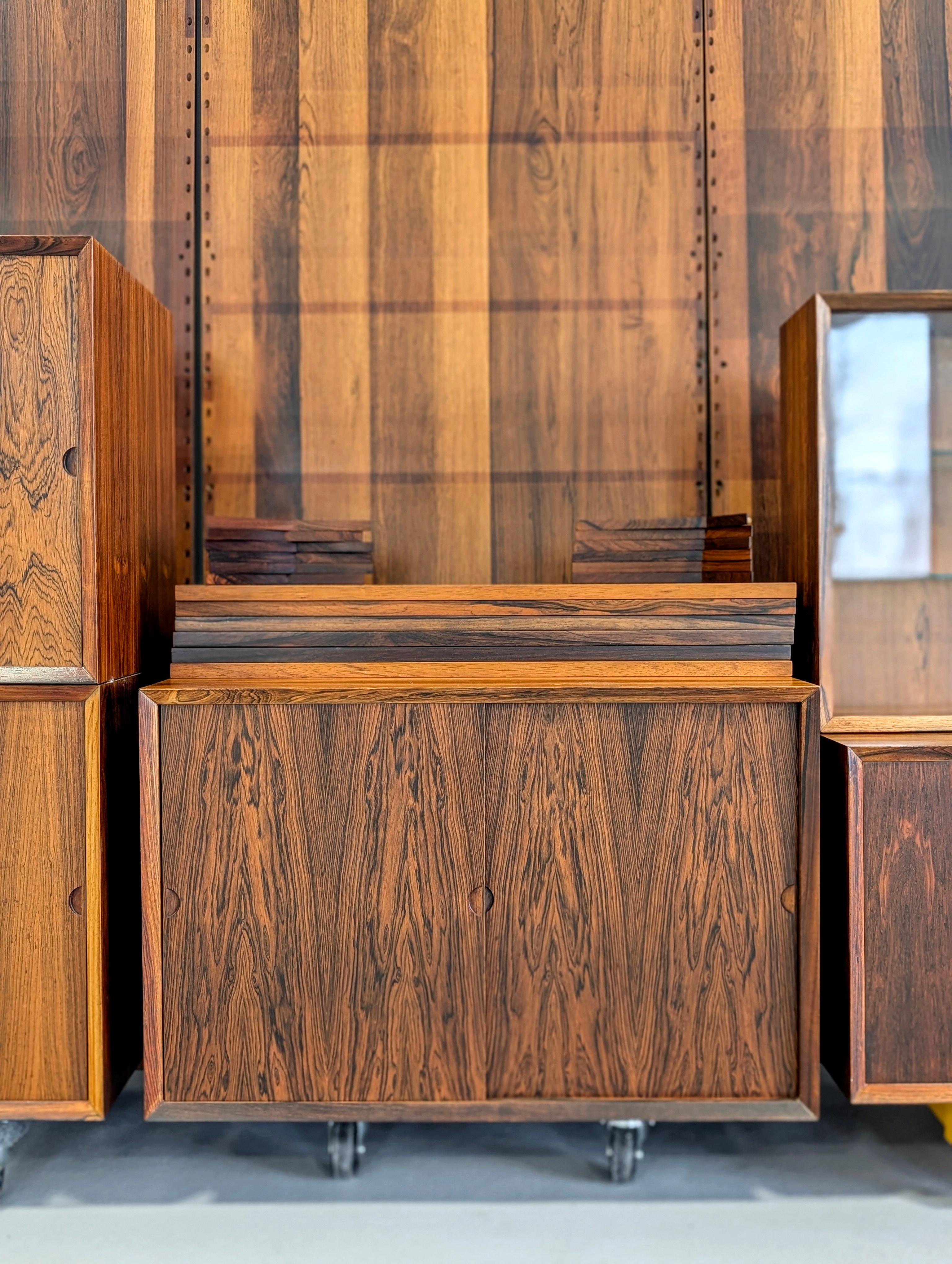 Poul Cadovius Brazilian Rosewood 3 Bay Royal Cado System For Sale 3