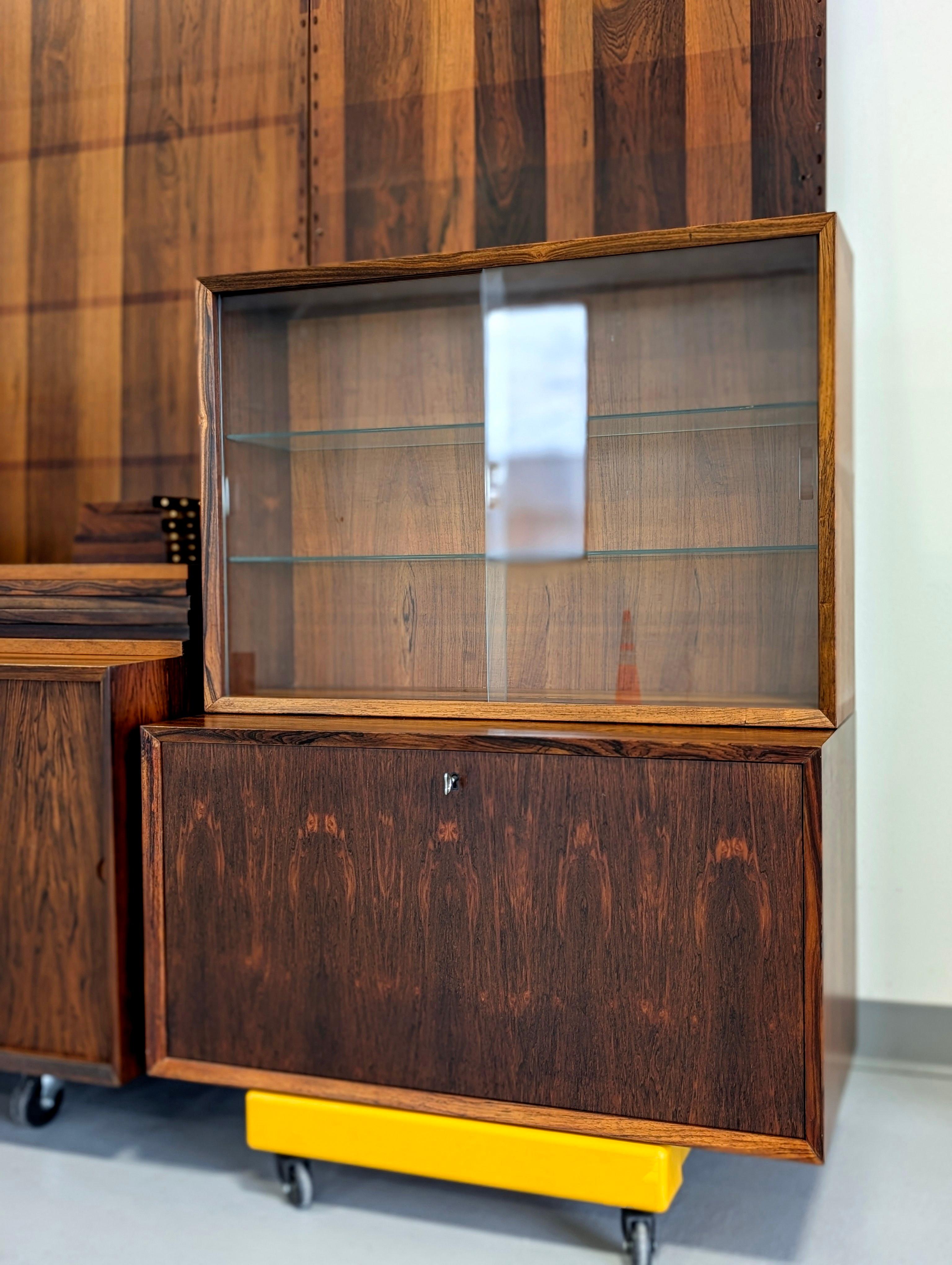 Poul Cadovius Brazilian Rosewood 3 Bay Royal Cado System For Sale 4