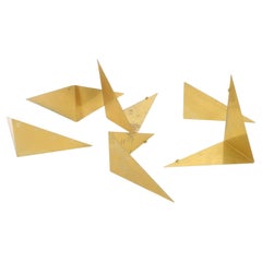Poul Cadovius Butterfly 6 shelves in brass Denmark 1960