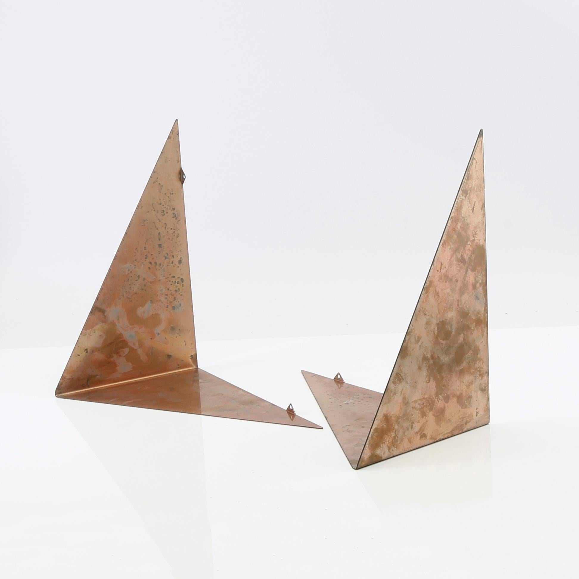 Poul Cadovius Butterfly shelves set of 6 Copper Denmark 1960 In Good Condition For Sale In Paris, FR