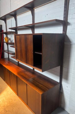 Poul Cadovius "CADO" 3-bay Rosewood Modular Shelf System Wall Unit Denmark 1960