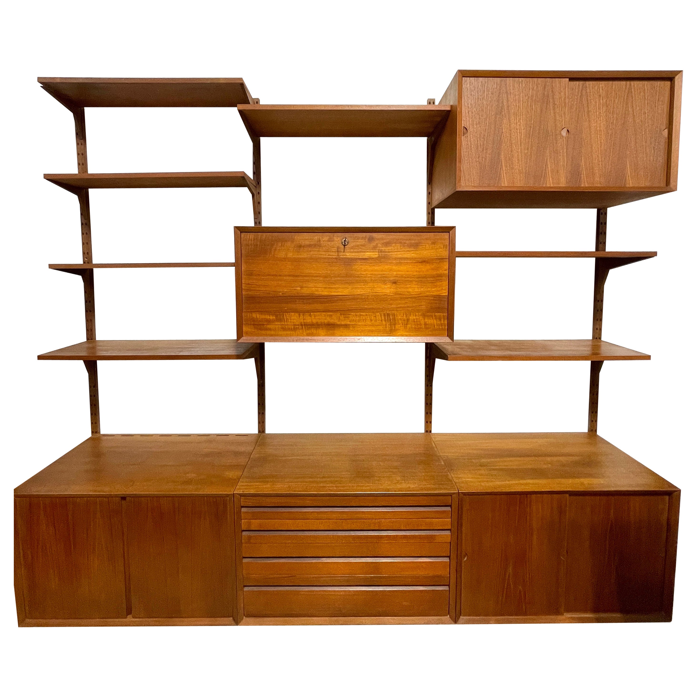 Poul Cadovius Cado Danish Modern Shelf System Wall Unit en vente