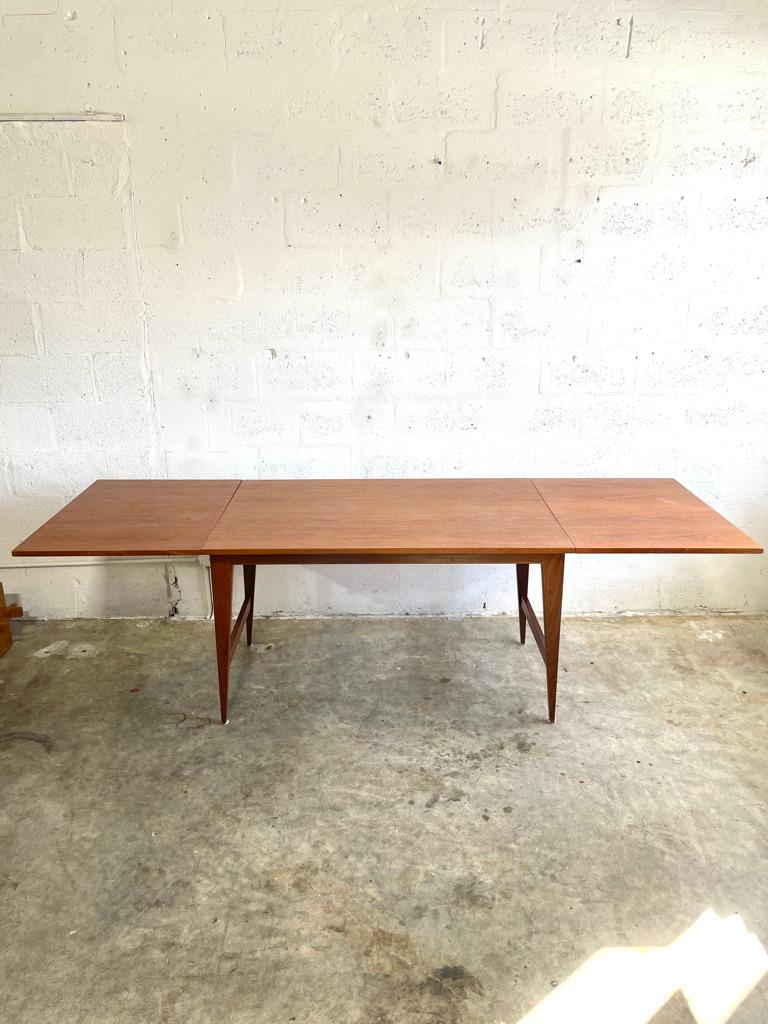 Poul Cadovius Cado Danish Modern Teak Dining Table Drop Leaf For Sale 5