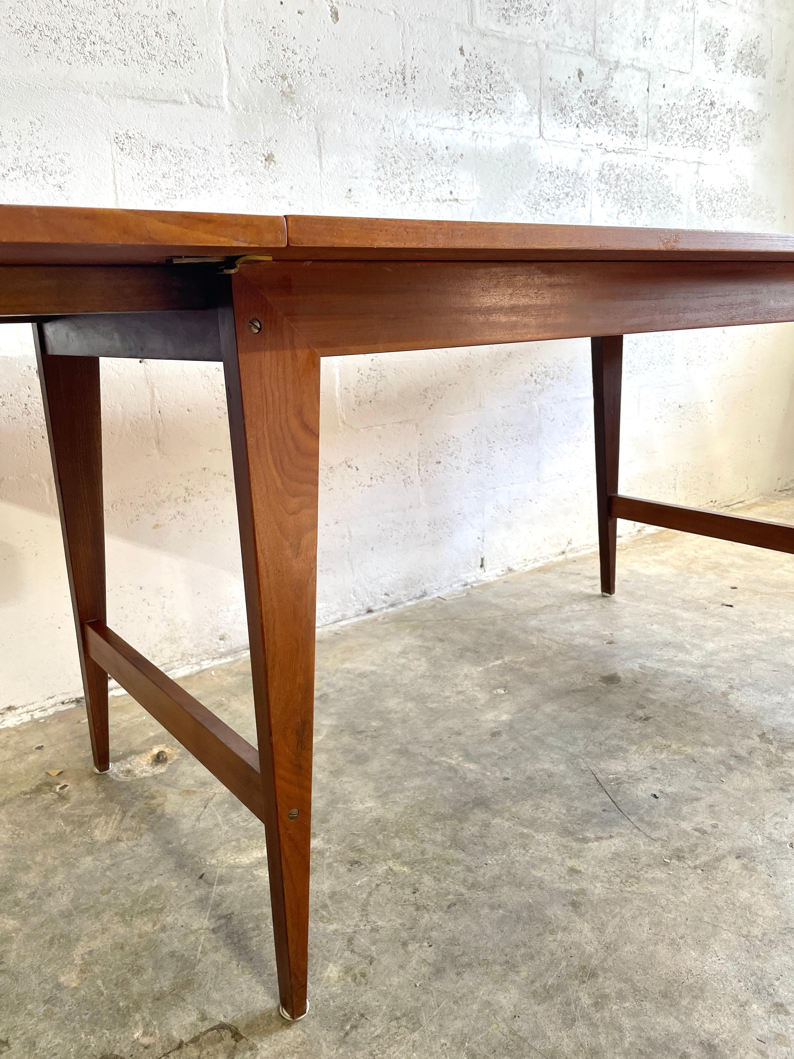 Poul Cadovius Cado Danish Modern Teak Dining Table Drop Leaf For Sale 6