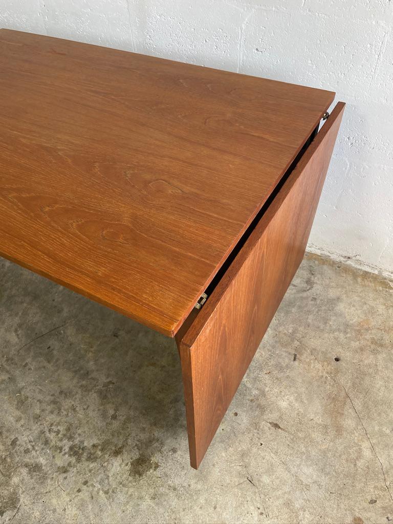 Poul Cadovius Cado Danish Modern Teak Dining Table Drop Leaf For Sale 1