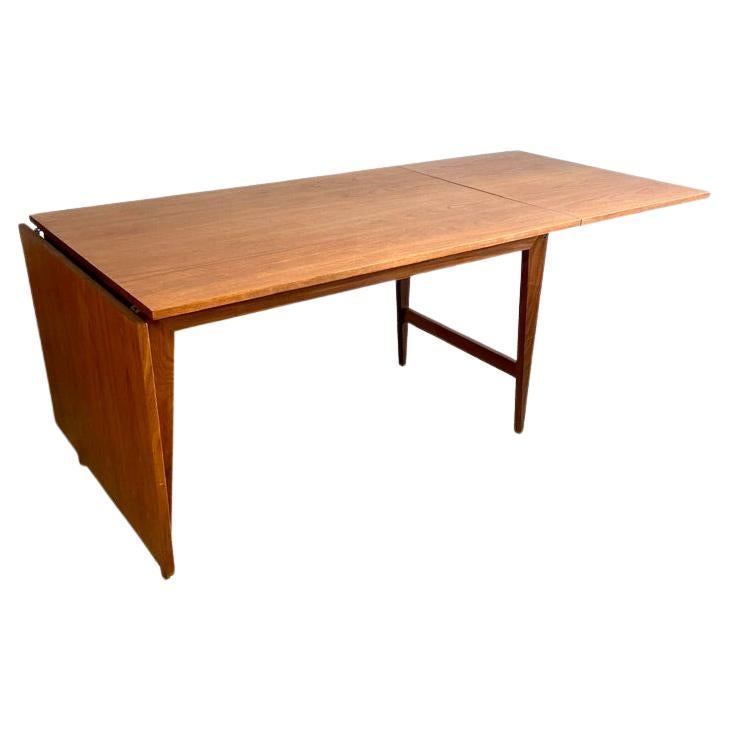 Poul Cadovius Cado Danish Modern Teak Dining Table Drop Leaf For Sale